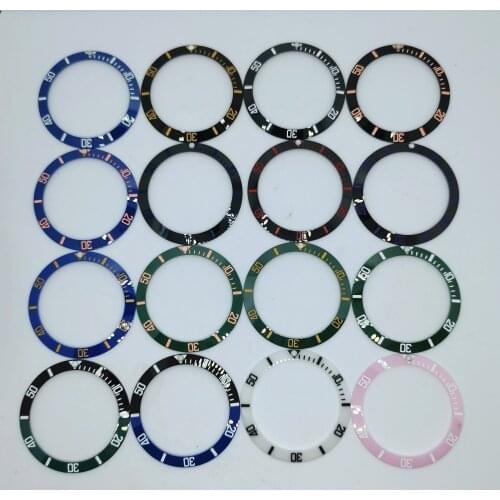 Free Shipping New Watch parts Ceramic Bezel Outer Diameter 38 mm inner 30.5 mm