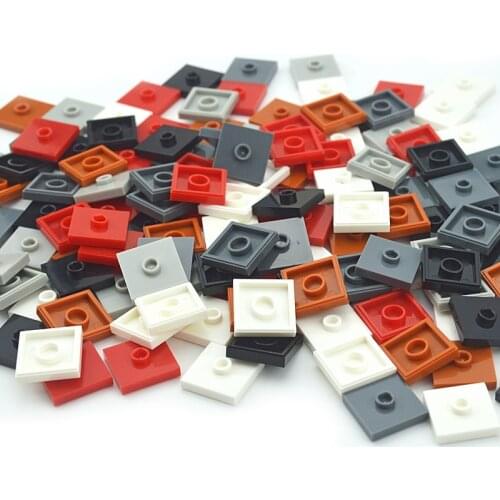 90pcs Convex Seat Bricks 2x2 Dots DIY Building Blocks 87580 Educational High-tech Changeover Catch For Building Blocks Parts