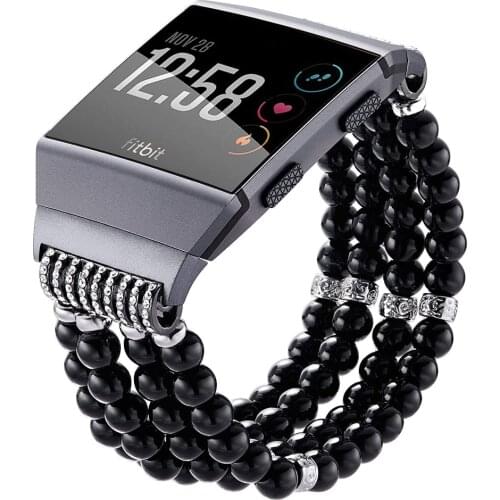 Woman Bracelet for Fitbit Ionic / Versa 2 Bands Bling Jewelry Strap Handmade Dressy Wristband for Fitbit Versa Lite Watchband