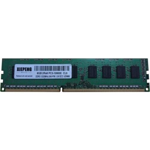 For IBM System x3250 M4 x3250 M3 x3250 M2 x3200 M3 Server RAM 8GB 2Rx8 PC3-10600 4G DDR3 1333MHz ECC unbuffered Memory DDR3-1333