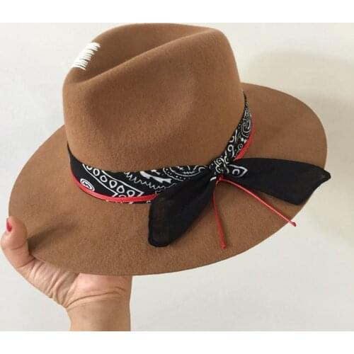 Fedora New panana winter wool Coffee color hat wide-brim hats edition Sir Personality fashion tide restoring ancient ways of