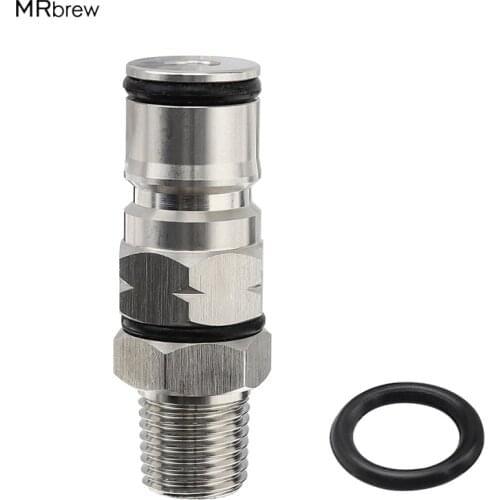 Homebrew 19/32-18 Ball Lock Post with 1/4 Inch NPT Thread Bulkhead Assembly Gas/Liquid Ball Lock Corny Keg Adapter