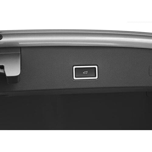 Switch button of the car trunk is decorated with bright frame For Volkswagen T-ROC T ROC 2018 Car accessories