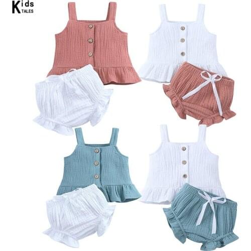 RT124 clothing sets top+pant 2Pcs/sets kids casual clothes suit sets Summer children clothing sets toddler girls Solid color