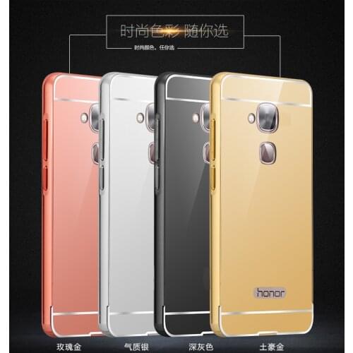 For Huawei GT3 5.2" Metal Mirror Case For Huawei GT3 Mirror PC Back Panel Aluminum Frame Metal Case