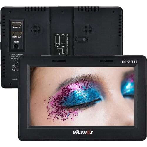 Viltrox DC-70 II 7 inch 4K Monitor on Camera DSLR Field Monitor HD Camera Video Monitor Display Screen 1024*600 IPS for Camera