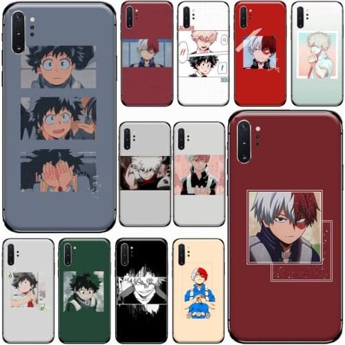 My Hero Boku no Hero Academia deku bakugou Phone Case For Samsung Galaxy S8 S9 S10 Plus S10E Note 3 4 5 6 7 8 9 10Pro Lite cover