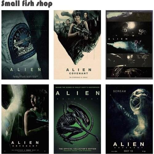 Alien Covenant Home Furnishing decoration Kraft Movie Poster Drawing core Wall stickers