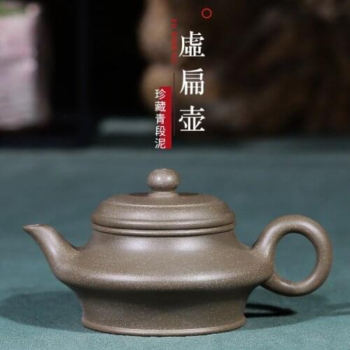 Yixing undressed ore its virtual mud flat pot all hand special household teapot tea to sketch kung fu are recommended