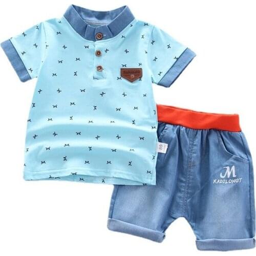 New Summer Baby Girls Clothes Suit Children Boys Cotton Casual T-Shirt Shorts 2Pcs Sets Toddler Fashion Costume Kids Tracksuits