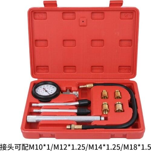 New Pressure Gauge Tester Kit Motor Auto Petrol Gas Engine Cylinder Compression Gauge Tester Tool Diagnostic Tool