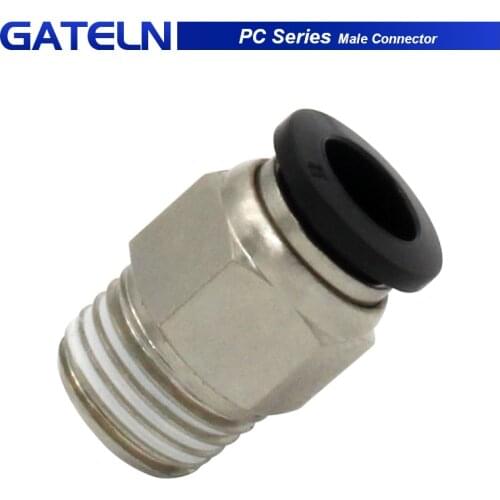 PC series Male Connector PC6-01 6-02 8-02 PC4-m5 10-02 Air Connectors Male Hose Fittings Straight Push In Fittings