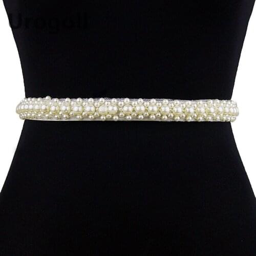 Fashion Wedding Belt Luxury Pearls Sashes Satin Belt For Bridal Wedding Accessories Beads Belts Women Belts For Party Dress