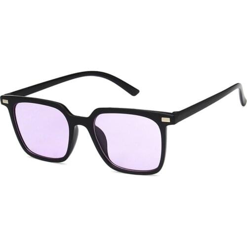 Retro Trendy Square Oversized Sunglasses UV400 Fashion Colorful Ocean Piece Sunglasses Personality Eyeglasses For Men And Women