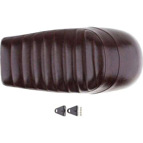 Perfeclan Motorcycle Hump Saddle Style Cafe Racer Vintage Seat Cushion 53cm