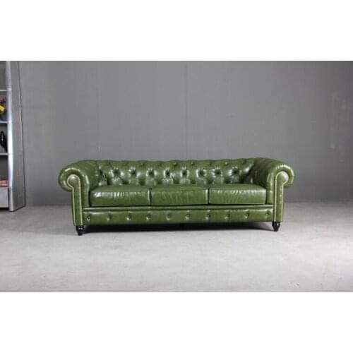 Modern Leather Chesterfield sofa for antique style leather sofa with top grain italian leather