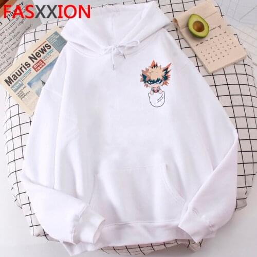 Harajuku my hero academia Unisex Hoodies Japanese Anime Bakugou Katsuki Printed Mens Hoodie Streetwear Casual Sweatshirts male