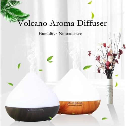500ml Cool Mist Humidifier Aromatherapy Diffusers with 7 Color Changing Night Light for 12hrs of Continuous Quiet Diffuse Aroma