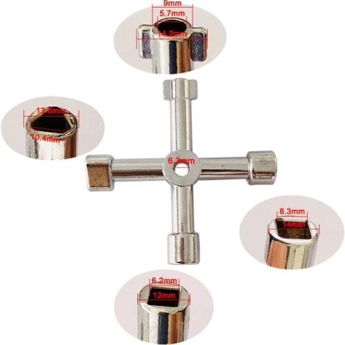High quality multi-functional electric control cabinet triangle key wrench elevator water meter valve square hole