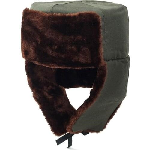 Winter Warm Earflap Trapper Russian Hat Thicken Lining Skiing Windproof Solid Color Beanies Ushanka Bomber Cap Lei Feng gorras