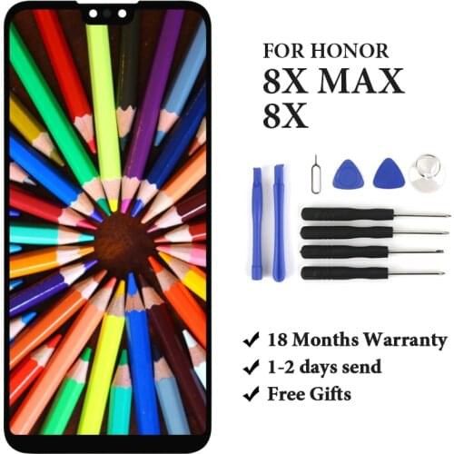 1PC For HUAWEI Honor 8X / 8X MAX New Replacement LCD Display with Touch Screen Digitizer For HUAWEI Honor 8X 100% Tested