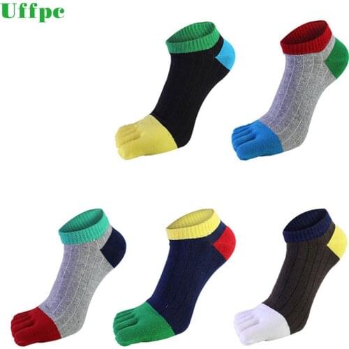 5 Pairs/lots MenS Cotton Toe Socks Fashion Comfortable Cotton Five Finger Sock Casual Calcetines Breathable Ankle Sock