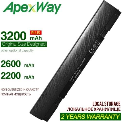 ApexWay 11.1V 2200mAh New Laptop Battery A31-X101 A32-X101 For Asus Eee PC X101 X101C X101CH X101H Series