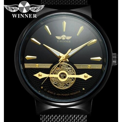 WINNER Classic Automatic Mechanical Men Wristwatch Military Army Sport Male Clock Top Brand Luxury Skeleton Man Watch Gift 8140