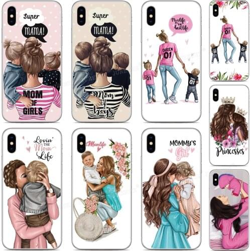 Mom Baby Girl Boy Phone Case For BQ Aquaris X2 X Pro U U2 Lite V X5 E5 M5 E5s C VS Vsmart JOY Active 1 Plus 5035 5059 Fundas