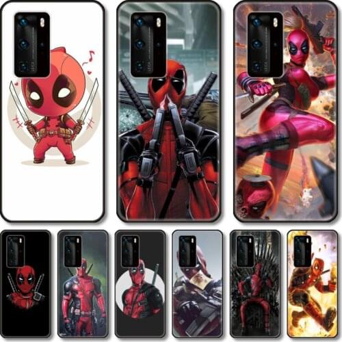Lady pool Phone Case For Huawei P 40 30 20 10 9 Smart 2019 Lite E Pro Plus black cell shell