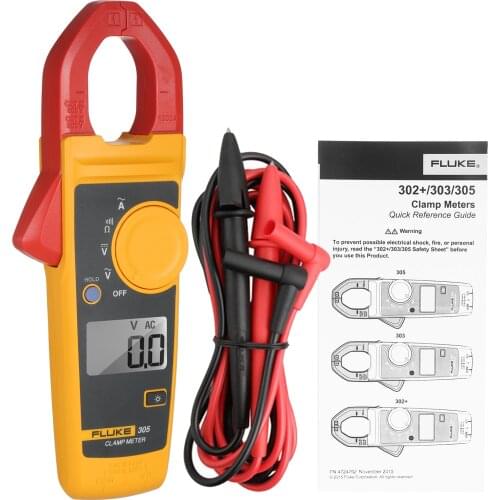 Fluke F302+ Digital Current Clamp Meter Pliers Ammeter Resistance Tester AC Amperimetric Clamp Multimeter Ammeter