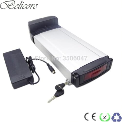 Electric bicycle luggage battery pack 24v 36v 10ah 12.5ah 14ah 15ah 17.5ah rear rack ebike battery pack with charger