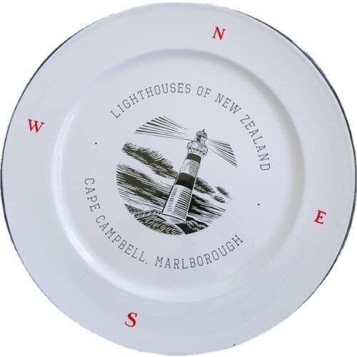 35cm Finland Vintage Breakfast Disc Thickened Enamel Dish Salad Dish Fruit Plate