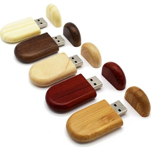 Natural Maple Wood USB 2.0 Flash Drives Memory Stick Pen Thumb U Disk Pendrive With Storage Box for Laptops Notebook