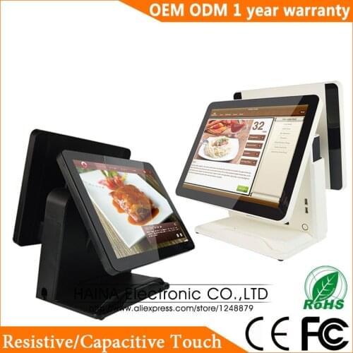 Haina Touch 15 inch Touch Screen Restaurant POS System Dual Screen POS Machine