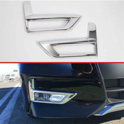 For NISSAN SERENA C27 2017 2018 2019 2020 ABS Chromed Car Front Fog Light Lamp Cover Trim Molding Bezel Garnish Sticker 2pcs/set