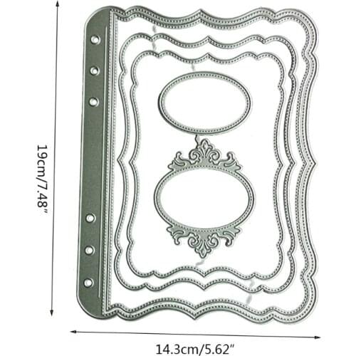 Metal Cutting Dies Template Frame Shap Die Cut Scrapbooking Paper Photo Album Decorative Embossing Knife Mould Templates