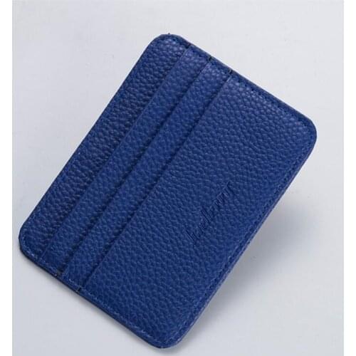 Fashion Slim Minimalist Wallet PU Leather Credit Card Holder Short Purse Leather ID Card Holder Candy Color Bank Multi Slot Card