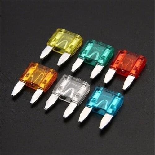 60PCS 5/10/15/20/25 / 30A Fuse Profile Small Size Mini Fuse Assortment Set for Auto Truck terminal block CAR FUSE