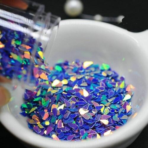 New 5pcs/lot Colorful Water drop shape sequins material epoxy mold makeing jewelry filling for DIY jewelry making tool