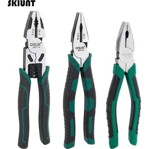 SKIUNT Pliers Wire Stripper Multitool Precision Cable Cutter Crimping Tool Cutting Pliers Set Electrical Tools For Electricians
