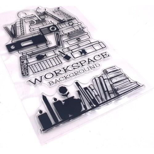 KLJUYP Bookshelf Clear Stamps Scrapbook Paper Craft Clear stamp scrapbooking 04277