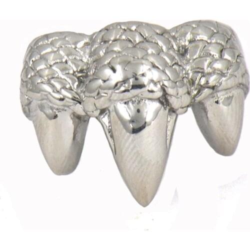 FANSSTEEL Stainless Steel Jewelry Eagle Claw Ring FSR00W80