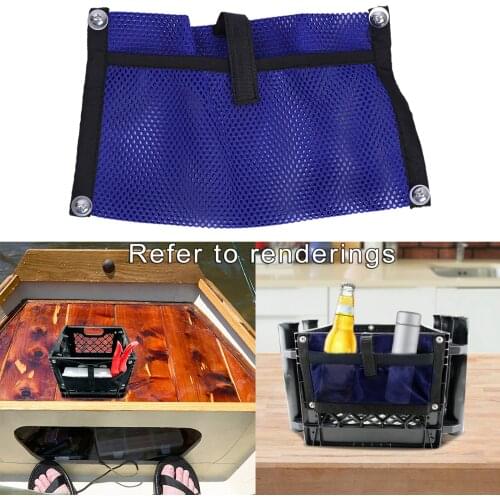 Kayak Canoe Storage Bag Marine Mesh Pouch Fishing Boat Tackle Box Water Beer Holder Dinghy Kayaking Travel Gear Supplies