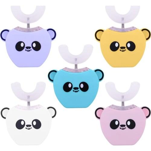 Amy Smart Childrens Sonic Electric Toothbrush Automatic U-shaped Kids Baby Tooth Brush For Teeth Whitening Cleaner With Music