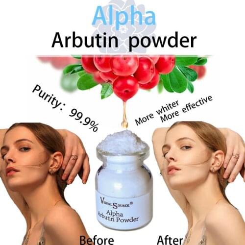 Visual Source Natural Arbutin Extract Whitening Powder For Face&Body Reducing Skin Pigmentation Anti-aging Arbutin Powder TSLM1