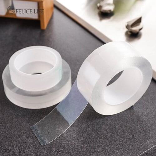 Kitchen sink Waterproof Mildew Transparent Tape Self-adhesive Nano Tape Sink Gap Toilet Corner Line Seal Strip Sticker