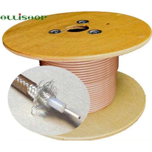 High Quality RF Coax Coaxial RG400 Cable Low Loss 50 Ohm Wires RG400 M17/128-RG400 Double Copper Braid Shielded RF Coaxial Cable