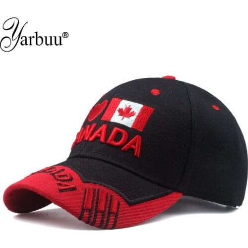 [YARBUU]2019 new fashion brand baseball cap Flag Of Canada Hat Snapback Adjustable Mens Letter Embroidery Baseball Caps