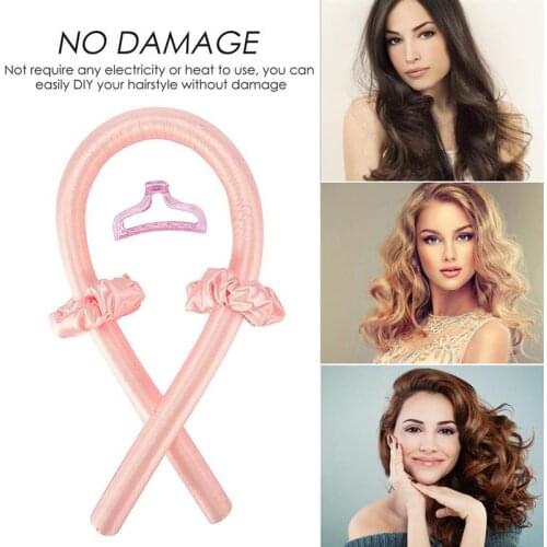Hairclip Heatless Curling Rod Headband No Heat Curls Ribbon Hair Rollers Sleeping Headband Hair Curlers DIY Hair Styling Tools